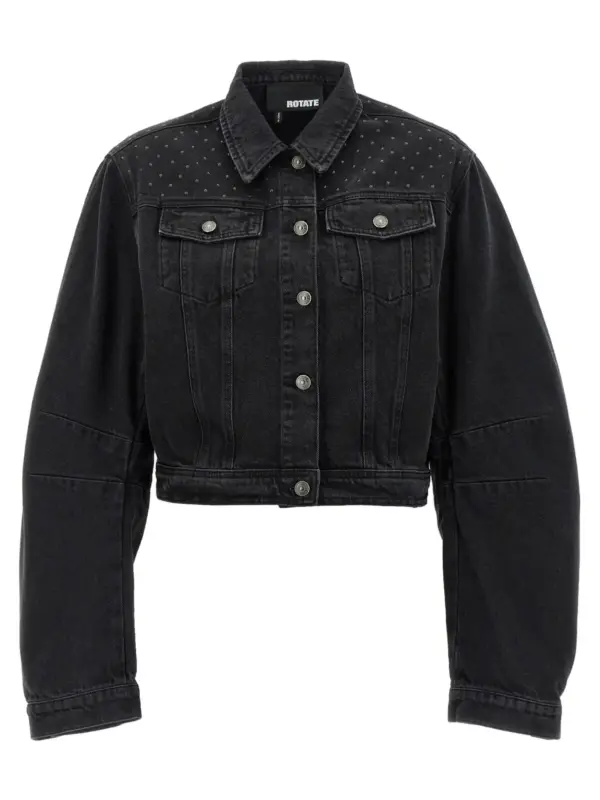 'Denim Oversized' jacket ROTATE BIRGER CHRISTENSEN Black