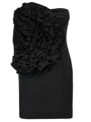 'Big Flower Mini' dress ROTATE BIRGER CHRISTENSEN Black