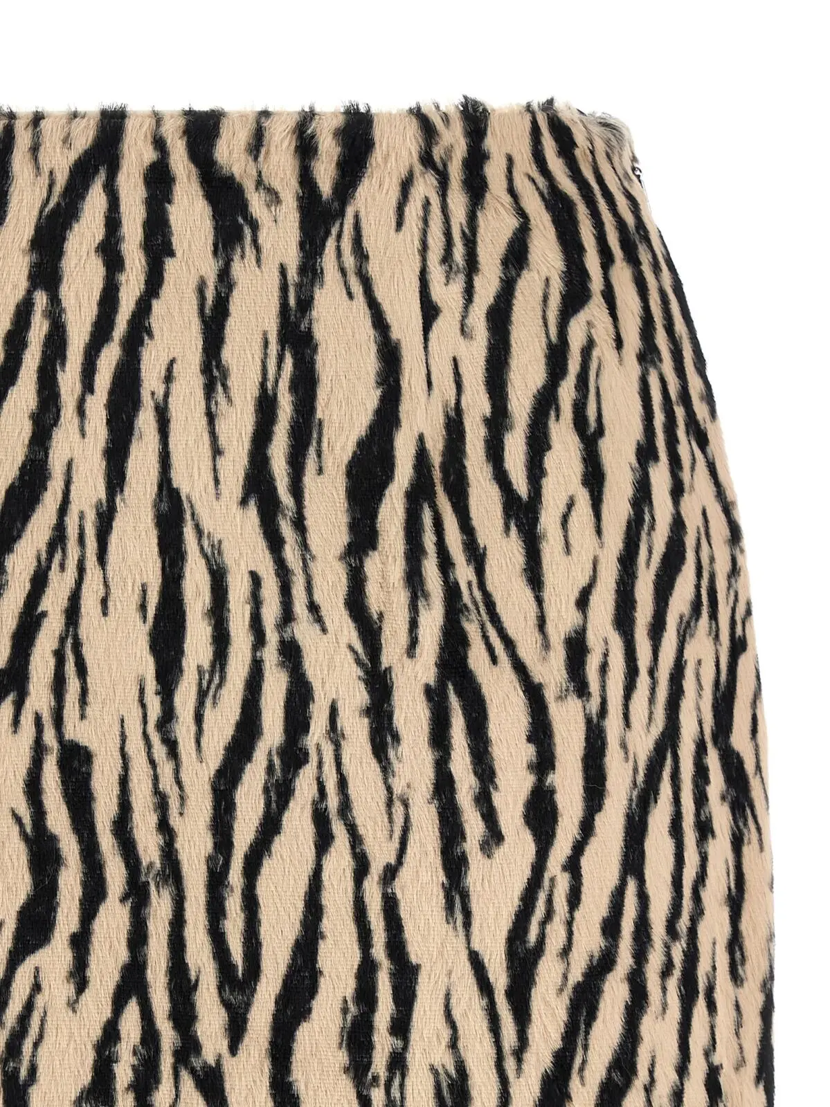 Спідниця Printed Faux Fur Rotate Birger Christensen Чорно-біла 3 'Printed Faux Fur' skirt Woman ROTATE BIRGER CHRISTENSEN White/Black