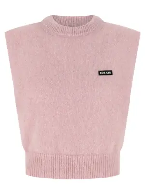 'Knit Cropped' vest ROTATE BIRGER CHRISTENSEN Pink