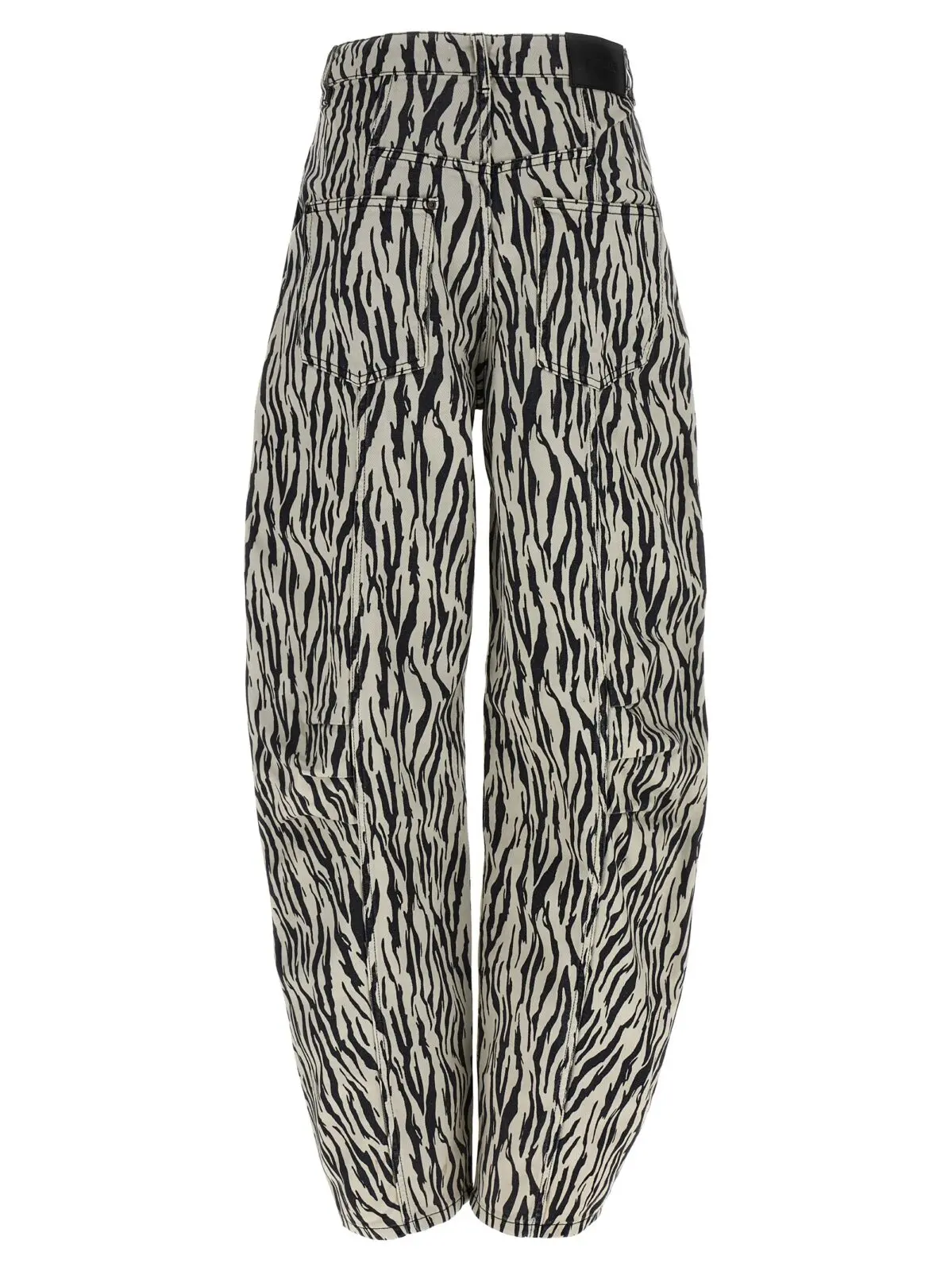 Штани Printed Twill Cargo Rotate Birger Christensen Чорно-білі 2 'Printed Twill Cargo' pants 114339858858 ROTATE BIRGER CHRISTENSEN White/Black