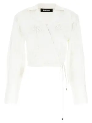 'Wrap Cotton' shirt ROTATE BIRGER CHRISTENSEN White