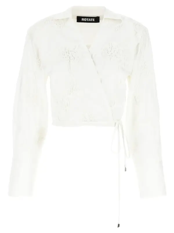 'Wrap Cotton' shirt ROTATE BIRGER CHRISTENSEN White