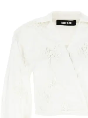 'Wrap Cotton' shirt Woman ROTATE BIRGER CHRISTENSEN White