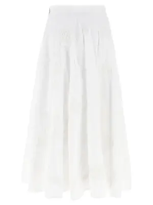 'Flower Maxi' skirt 114557400400 ROTATE BIRGER CHRISTENSEN White
