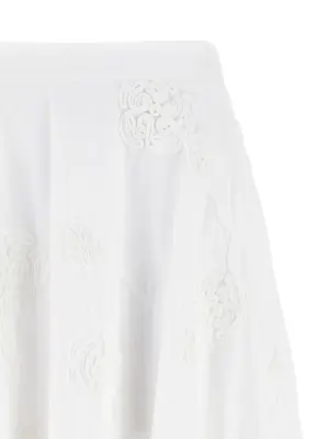'Flower Maxi' skirt Woman ROTATE BIRGER CHRISTENSEN White
