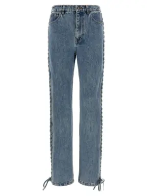 'Laced Straight Leg' jeans ROTATE BIRGER CHRISTENSEN Blue