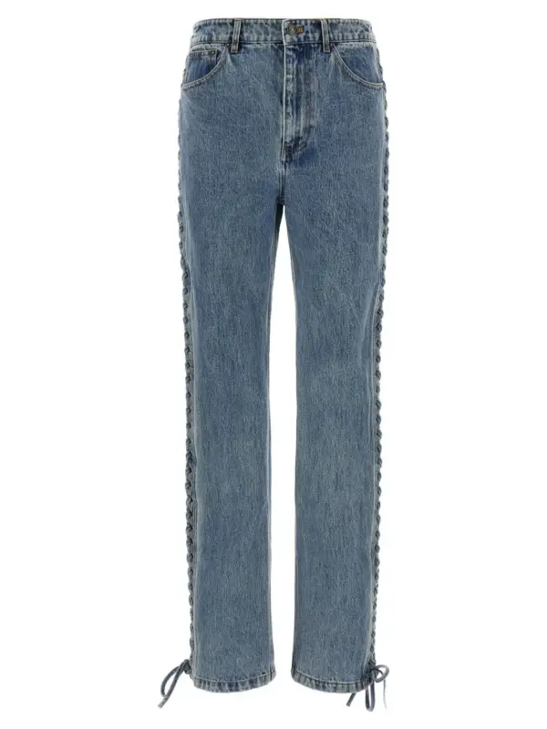 'Laced Straight Leg' jeans ROTATE BIRGER CHRISTENSEN Blue