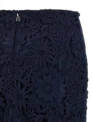 '3D Lace' skirt 100% polyester ROTATE BIRGER CHRISTENSEN Blue