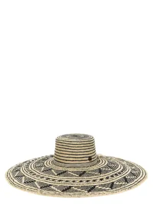'Gina' hat MAISON MICHEL White/Black