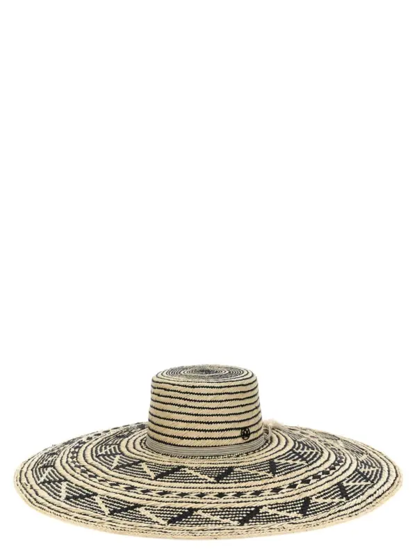 'Gina' hat MAISON MICHEL White/Black