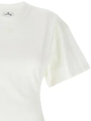 'Fitted' T-shirt Woman COURREGES White