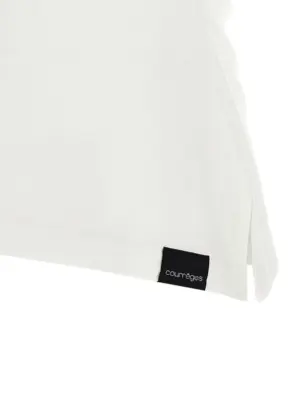 'Fitted' T-shirt 100% cotton COURREGES White