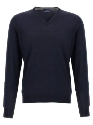 Wool and silk sweater BARBA Blue