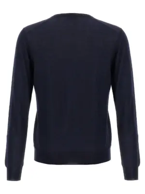 Wool and silk sweater 13190575150598 BARBA Blue