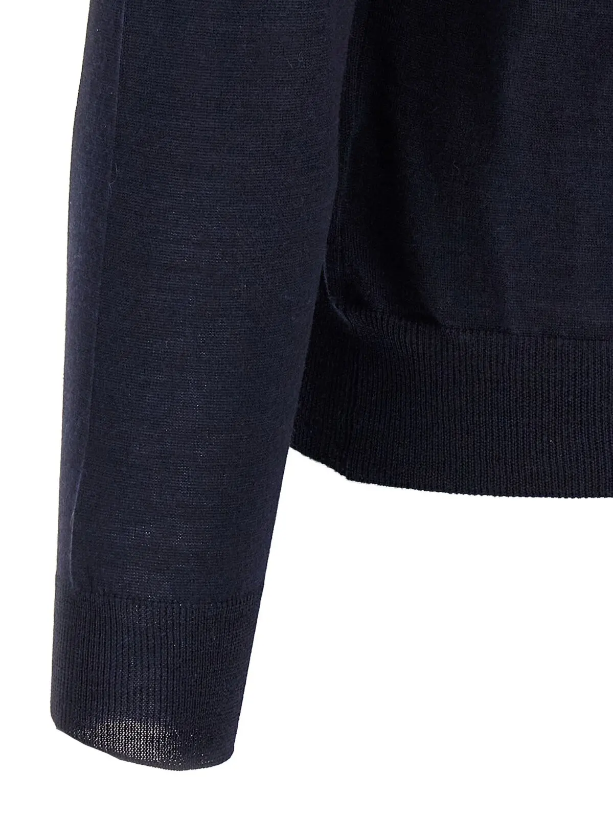 Светр Barba з вовни та шовку Синій 4 Wool and silk sweater 70% wool