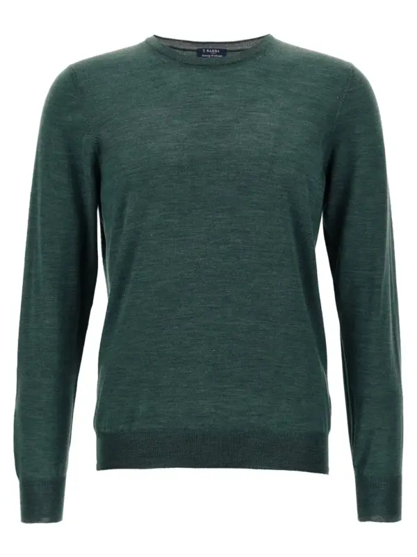 Crew-Neck Sweater BARBA Green