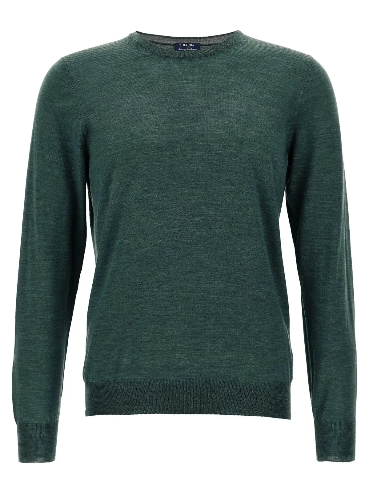 Светр Barba Crew-Neck Зелений 1 Crew-Neck Sweater BARBA Green