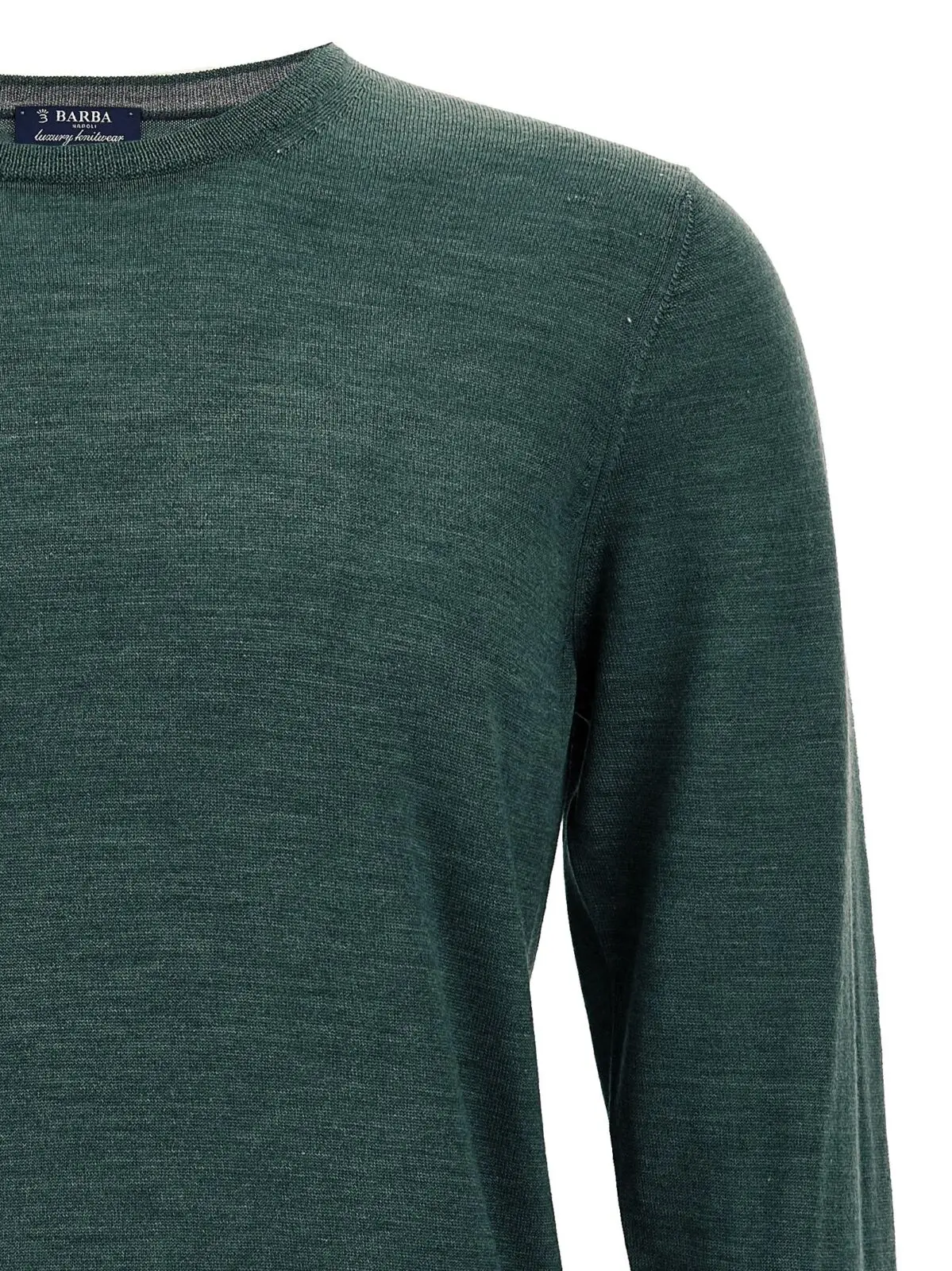 Светр Barba Crew-Neck Зелений 3 Crew-Neck Sweater Man BARBA Green