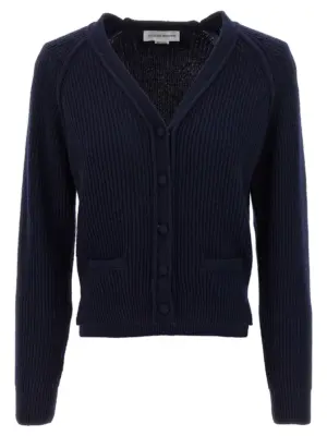 'Stepped Hem' cardigan VICTORIA BECKHAM Blue