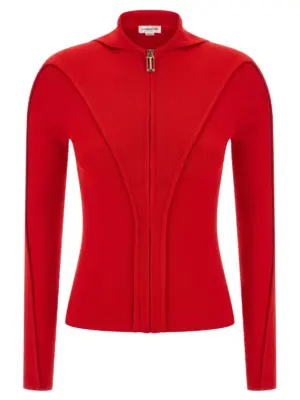 Hooded cardigan VICTORIA BECKHAM Red