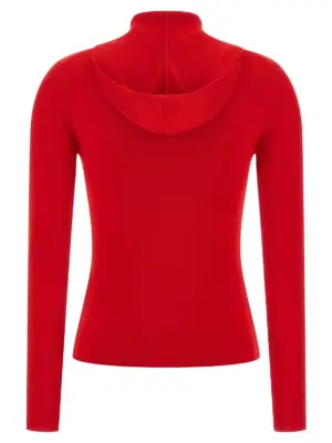 Hooded cardigan 1325KTP006406ABRIGHTROSE VICTORIA BECKHAM Red