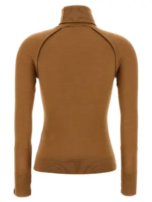 'Piping' sweater 1325KTP006541ACAMEL VICTORIA BECKHAM Beige