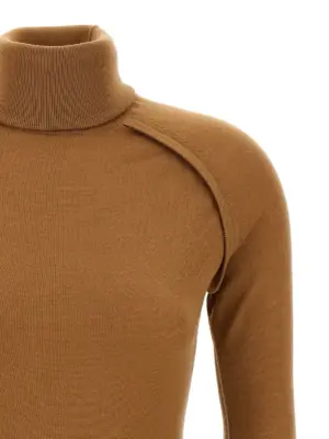 'Piping' sweater Woman VICTORIA BECKHAM Beige