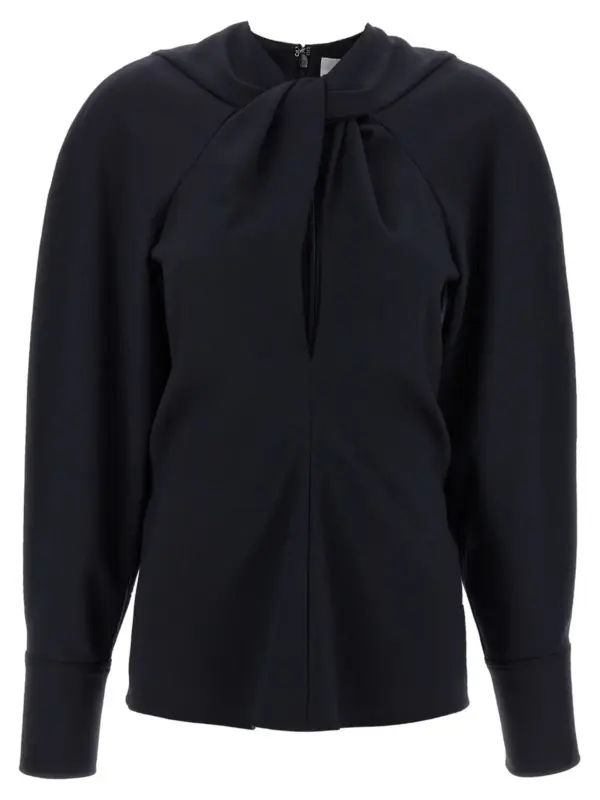 'Twist Detail' blouse VICTORIA BECKHAM Blue