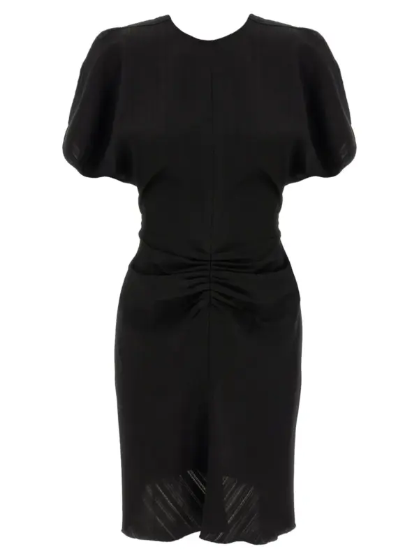'Gathered Waist Mini' dress VICTORIA BECKHAM Black