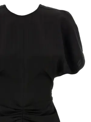 'Gathered Waist Mini' dress Woman VICTORIA BECKHAM Black