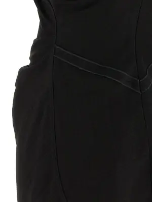 'Gathered Waist Mini' dress 100% viscose VICTORIA BECKHAM Black