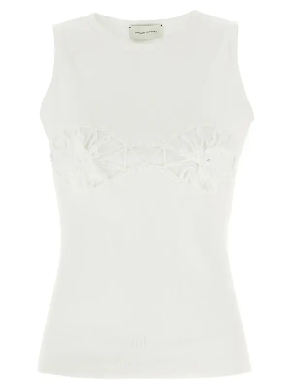 Ribbed top MAGDA BUTRYM White