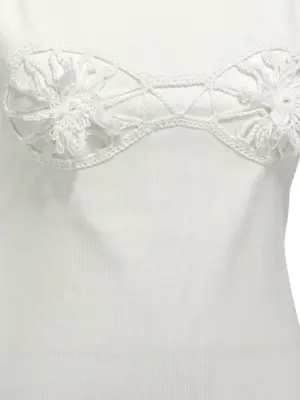 Ribbed top 100% cotton MAGDA BUTRYM White