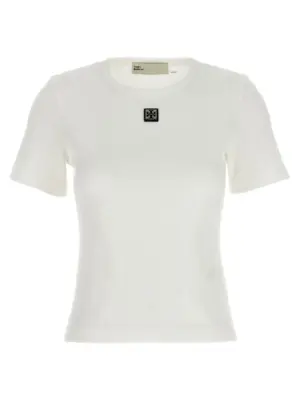 Logo plaque t-shirt TORY BURCH White