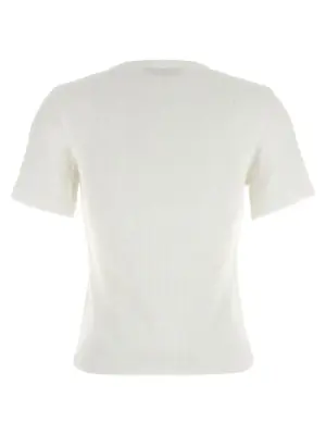 Logo plaque t-shirt 170886047 TORY BURCH White