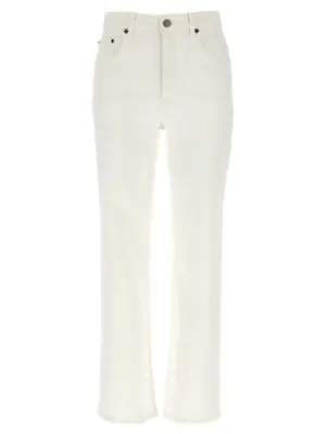 Cropped jeans TORY BURCH White