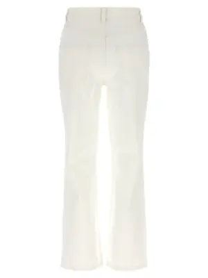 Cropped jeans 170922102 TORY BURCH White
