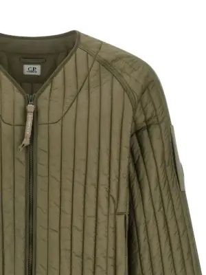 Ribbed down jacket Man C.P. COMPANY Green