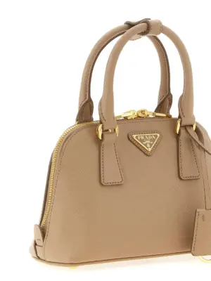 Saffiano handbag Woman PRADA Beige