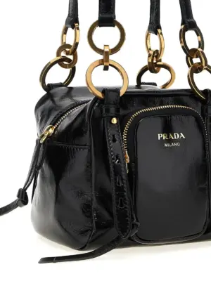 'Dangle' top case Woman PRADA Black