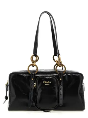 Trunk hand bag PRADA Black