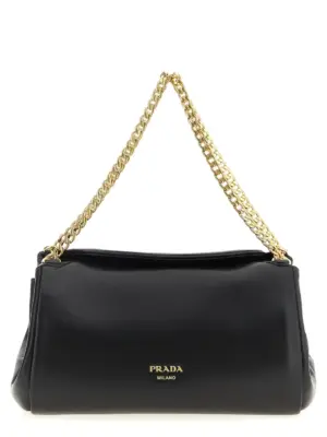 Nappa shoulder bag PRADA Black