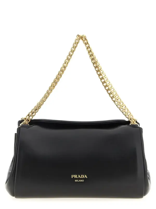 Nappa shoulder bag PRADA Black