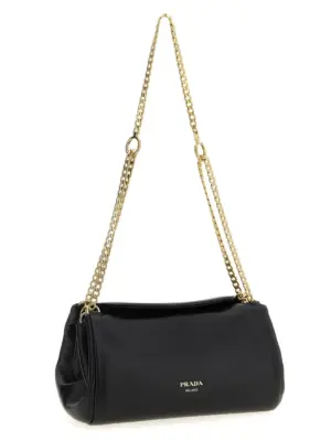 Nappa shoulder bag Woman PRADA Black