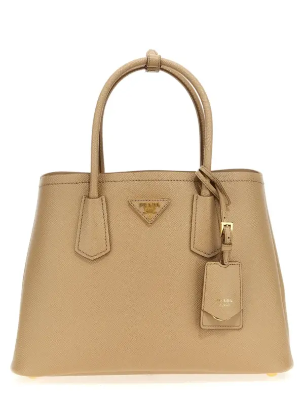 Saffiano handbag PRADA Beige