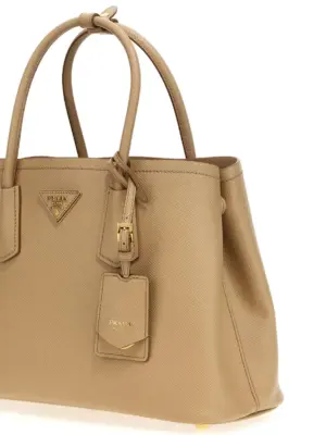 Saffiano handbag Woman PRADA Beige