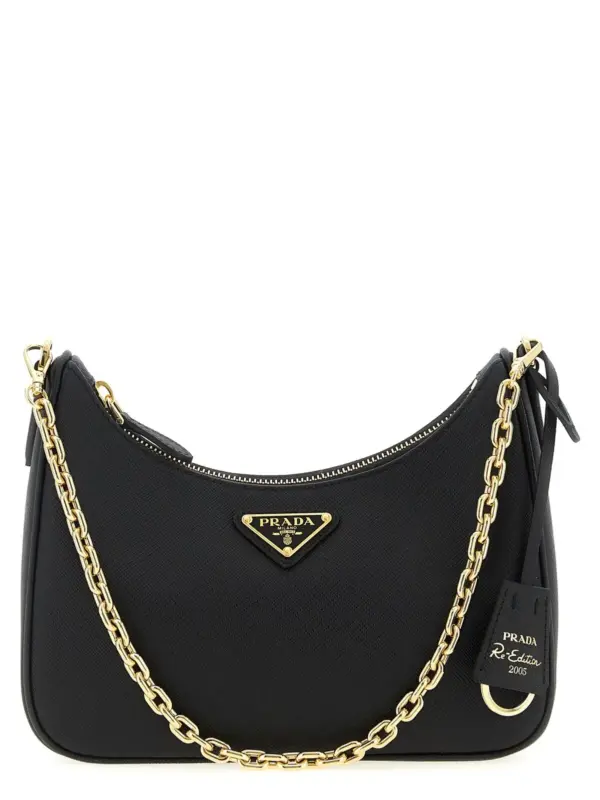 'Prada Re-Edition 2005' shoulder bag PRADA Black