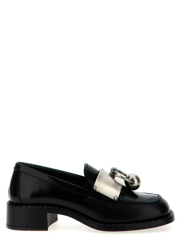 Piercing loafers PRADA Black