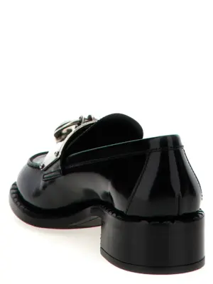 Piercing loafers Woman PRADA Black